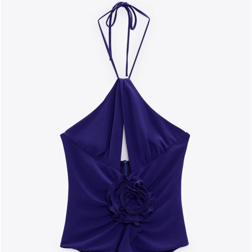 Zara medium bodysuit with flower detail and Zip back